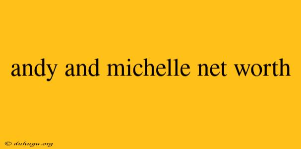 Andy And Michelle Net Worth