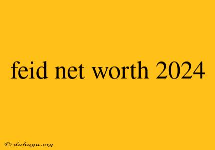 Feid Net Worth 2024