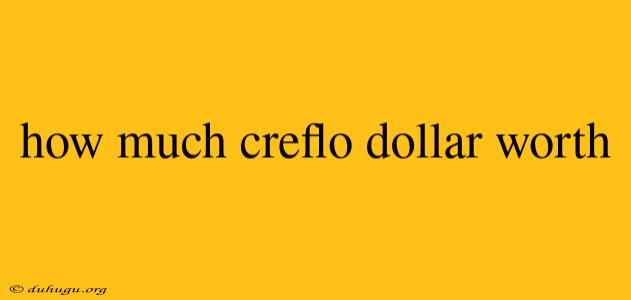 How Much Creflo Dollar Worth