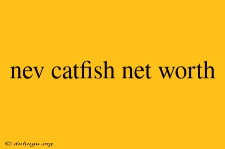 Nev Catfish Net Worth