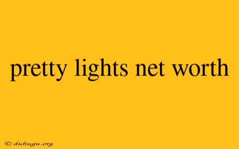 Pretty Lights Net Worth