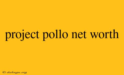 Project Pollo Net Worth