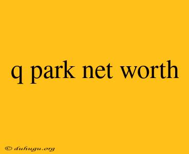 Q Park Net Worth