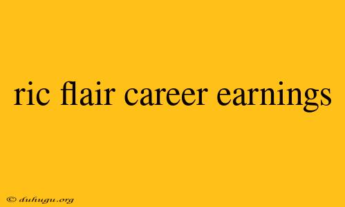 Ric Flair Career Earnings