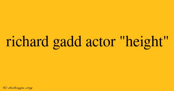 Richard Gadd Actor 