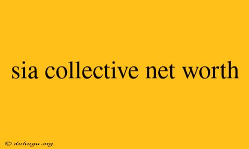 Sia Collective Net Worth