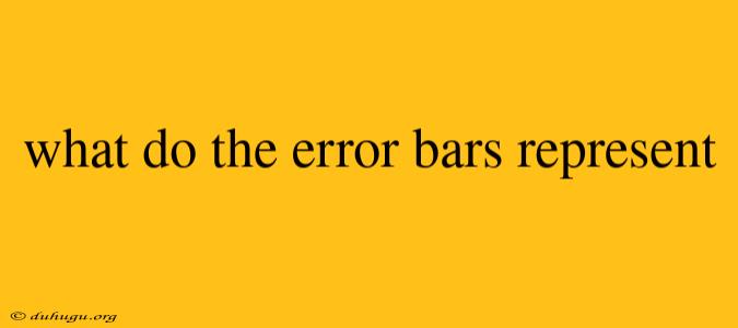 What Do The Error Bars Represent