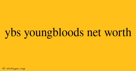 Ybs Youngbloods Net Worth