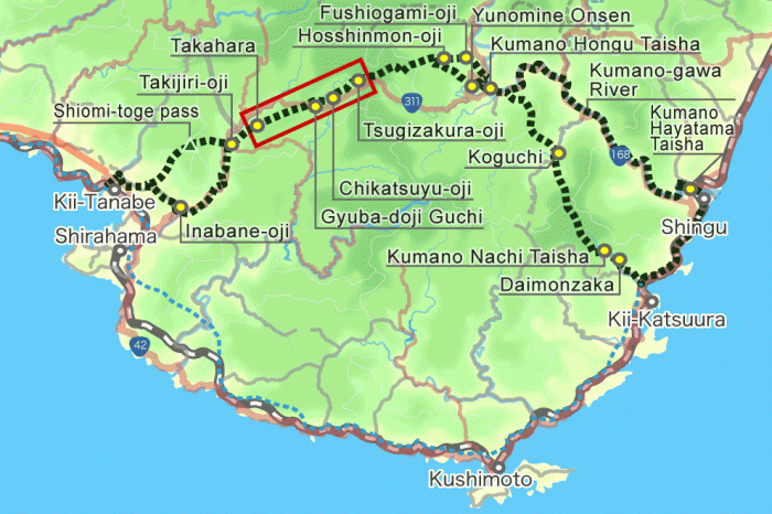 Kumano Kodo Trail Map